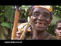 recording the baka women from gbin� singing their traditional 