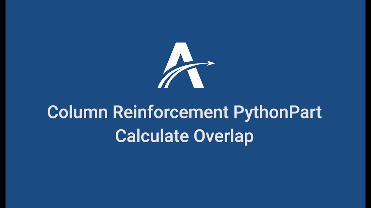 17. Calculate Overlap | Column Reinforcement Python Part in ALLPLAN