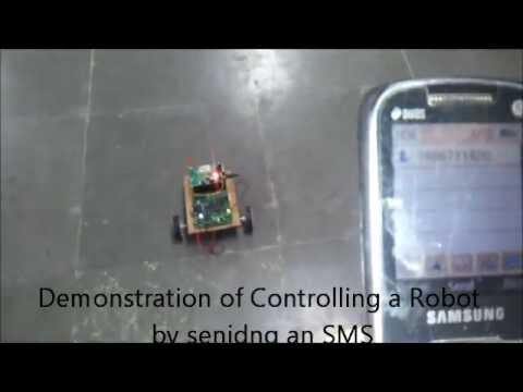 how to control robot using gsm