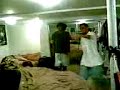 The bean bag w/saleem and Adam
