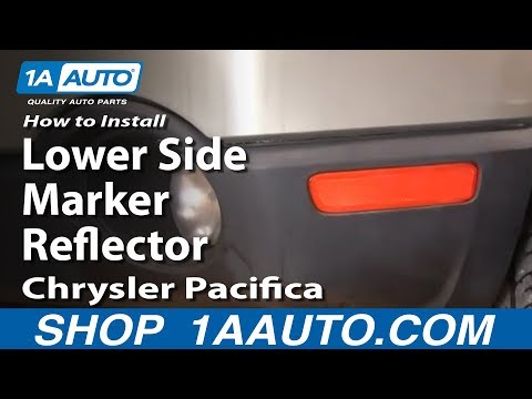 How To Install Replace Front Lower Side Marker Reflector Chrysler Pacifica 04-08 1AAuto.com