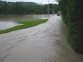 Hochwasser am 3. Juni 2010 am Sportplatz in Altenmarkt