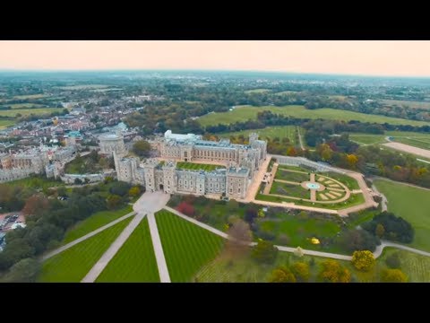 Windsor Castle Drone • The Largest Inhabited Castle in the World | European Waterways
