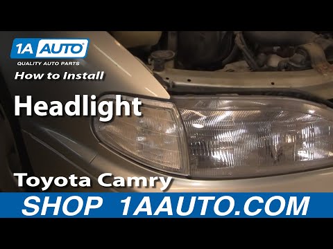 How to Install Replace Headlight Toyota Camry 92-94 1AAuto.com