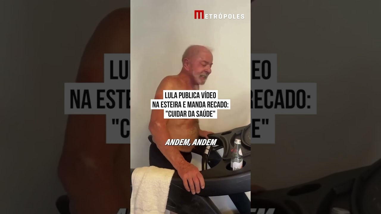 Lula publica vídeo na esteira e manda recado: "Cuidar da saúde"
