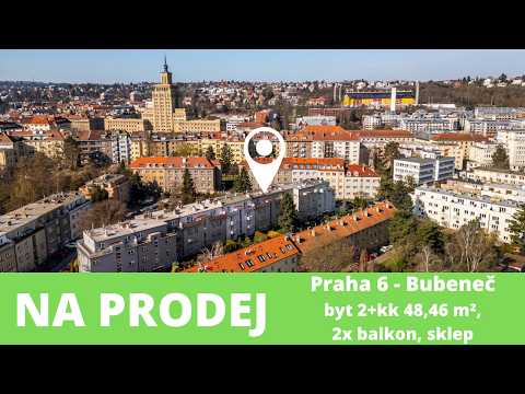 Video Prodej bytu 2+kk 48,46 m² + 2x balkon 16,94 m²