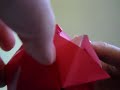 Оригами видеосхема трансформера роза-куб 2