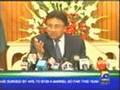 press conference...