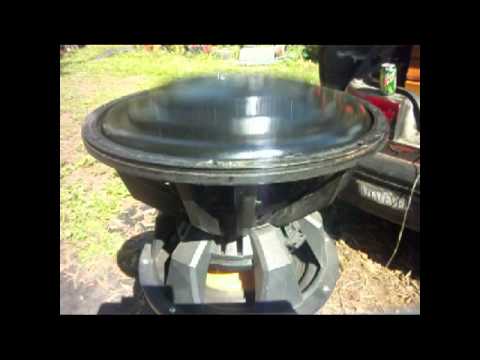 subwoofer - Bs5 V2 15'' subwoofer testing Excursion ! must see this ! huge custom made subwoofer made by mazda2284 ! does some insane excursion ! FQ range is 10-25 hz an...