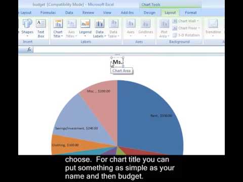 how to create pie chart in excel