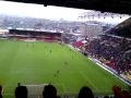 Bradford City V Bournmouth Teams coming onto the Pitch Valley Parade
