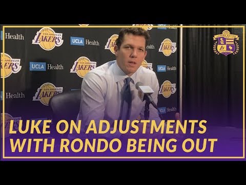 Video: Lakers Interview: Luke Walton on LeBron's Historic Night, Adjustments With Rondo Being Injured