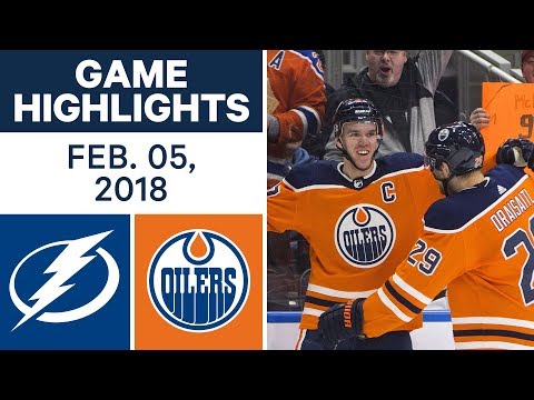 Video: NHL Game Highlights | Lightning vs. Oilers - Feb. 5, 2018