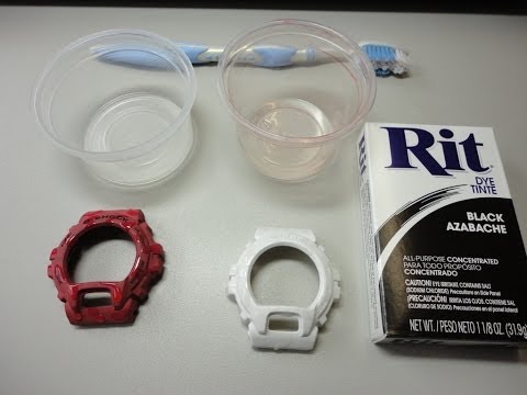 how to dye white g shock