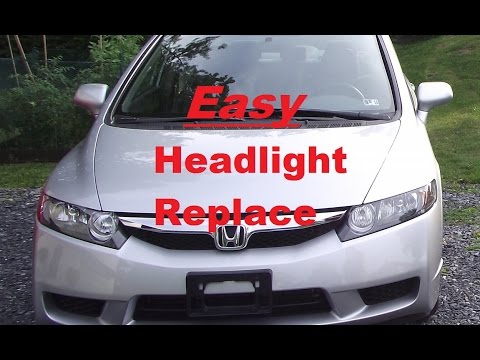 How to Install a Headlight on 2010 Honda Civic LX