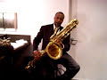 James Carter playing IW bass saxophone