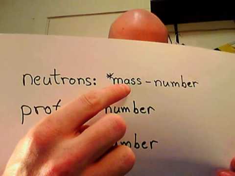 how to determine number of neutrons