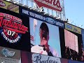 C.C. Sabathia & Victor Martinez speak to the crowd