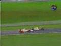 Ayrton Senna ultrapassa Damon Hill no GP do Brasil de 1993