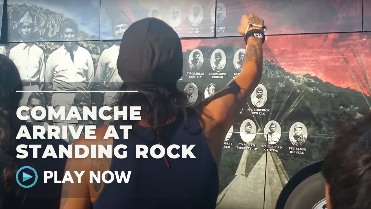 Comanche arrive at Standing Rock