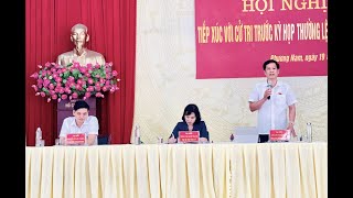 Đồng chí Trịnh Thị Minh Thanh, Phó Bí thư Tỉnh ủy tiếp xúc cử tri phường Phương Nam