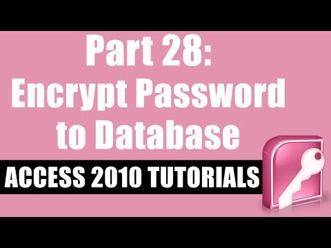 how to provide password to ms access database