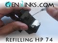 HP 74 (CB335WN) Refilling Instructions