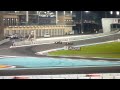 F1 car donuts at the Abu Dhabi GP 2009