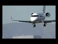 Canadair Challenger Landing SMO Rwy21