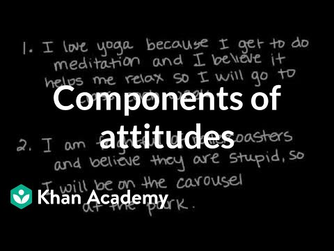 Components of attitudes