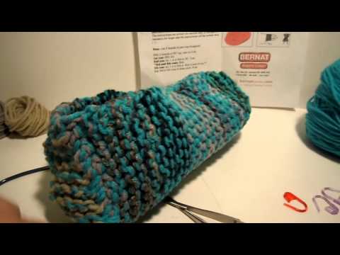 how to knit easy slippers