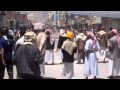 Protesters enter Sanaa s "Change Square" before Friday prayers