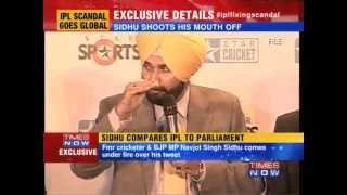 Navjot Singh Sidhu compares IPL to Parliament