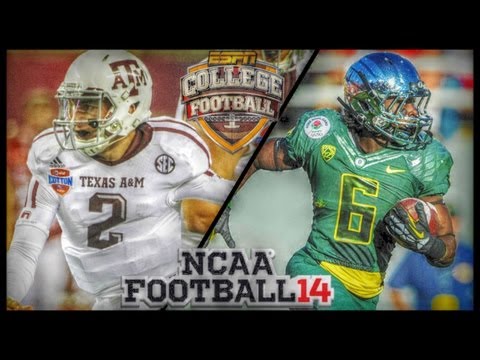 NCAA Football 14 - Johnny Manziel Runs All Over Oregons Defense | AMAZING Back To Back Kick Returns