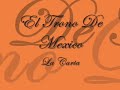 la carta   el trono de mexico