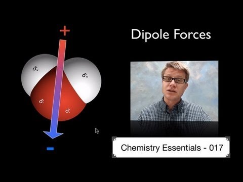 Forces - 017 - Dipole Forces In this video Paul Andersen describes the intermolecular forces associated with dipoles. A dipole is a molecule that has split charge. Di...
