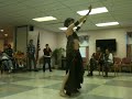 The beautiful dancer Irina shows us all her expertize mastering the Tribal Belly Dance.