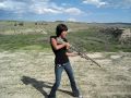 Girl Shooting Gun