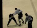 hockey fight bosse vs varhaug fight 2