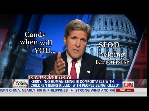 crowley - Candy Crowley really pressed John Kerry to answer whether the United States was comfortable with the measure of Israel's response to Hamas attacking them from Gaza, but she probably didn't...