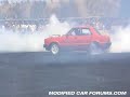 Blown EFI Cortina Burnout Albury Autofest