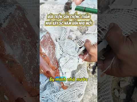 Bạn muốn nhà mình vài chục năm sau vẫn như mới? Hãy dùng Vữa trộn sẵn chống thấm Victory.