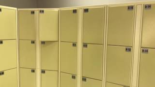 Rfid card electronic lockers with schedule access