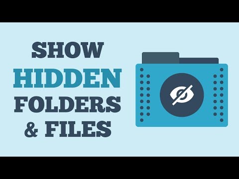 how to locate hidden folders