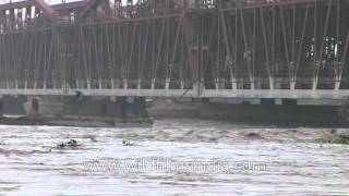 Yamuna rises, rains keep off  'loha pul '