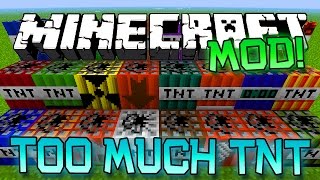 Minecraft "TOO MUCH TNT" MOD! (Meteor Showers, Instant Houses, Destruction&MORE!) Mod Showcase