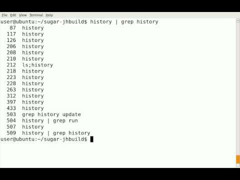 how to history command in linux