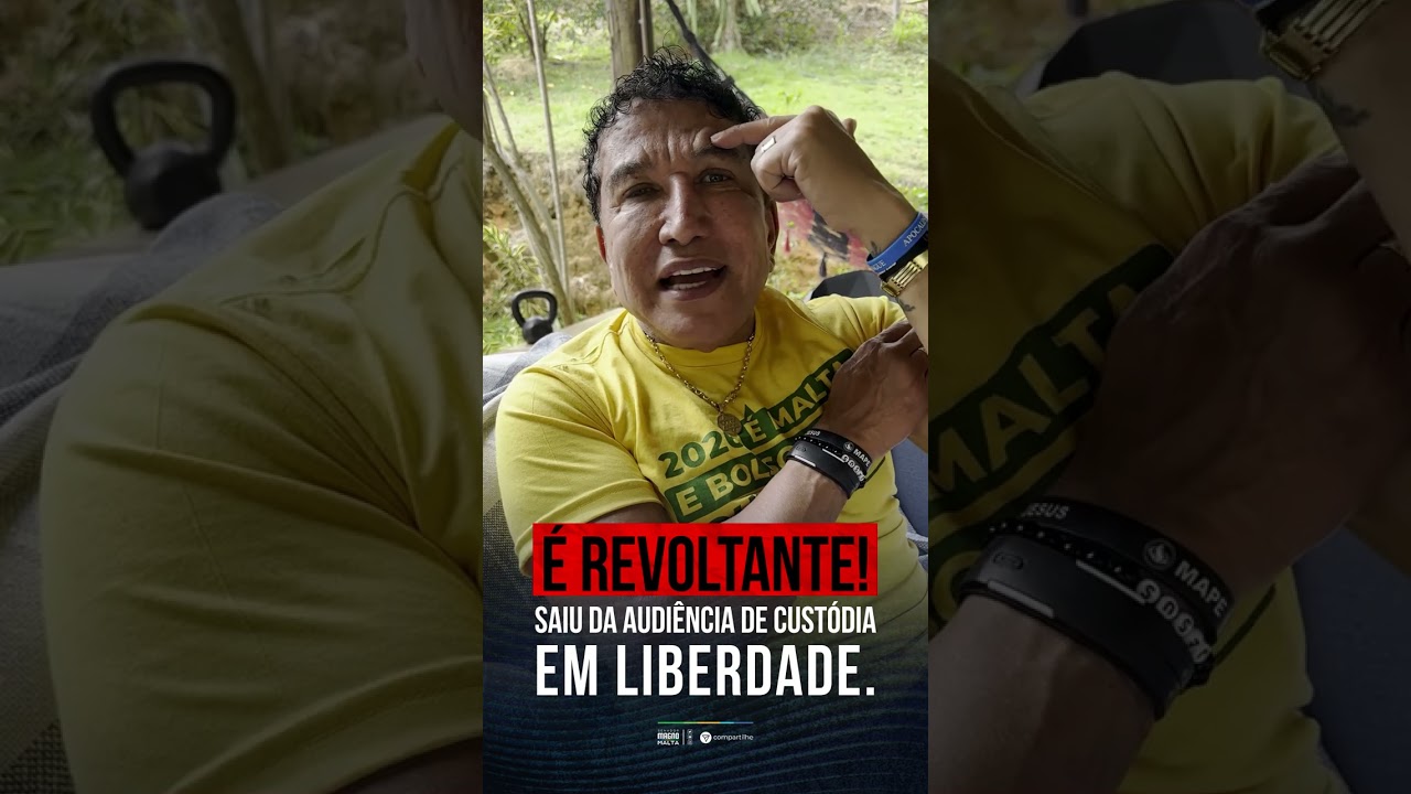 E REVOLTANTE! SAIU DA AUDIÊNCIA DE CUSTÓDIA EM LIBERDADE.