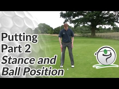 Golf Putting – Part 2 Stance and Ball Position