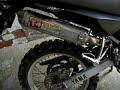 Silenciioso no homologado Pro circuit 4t aluminio , acoplado a la yamaha xt 125